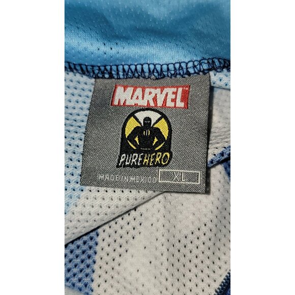 Marvel Purehero Fantastic Four Cycling Jersey XL Blue & Light Blue - Picture 4 of 7